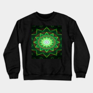 Neon Flower Pattern Crewneck Sweatshirt